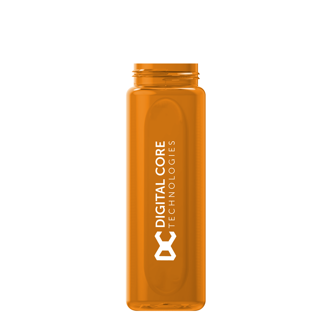 Garyline® Boss Embossed RPET Bottle with Flip-Straw, Swivel Handle Lid - 26 oz.