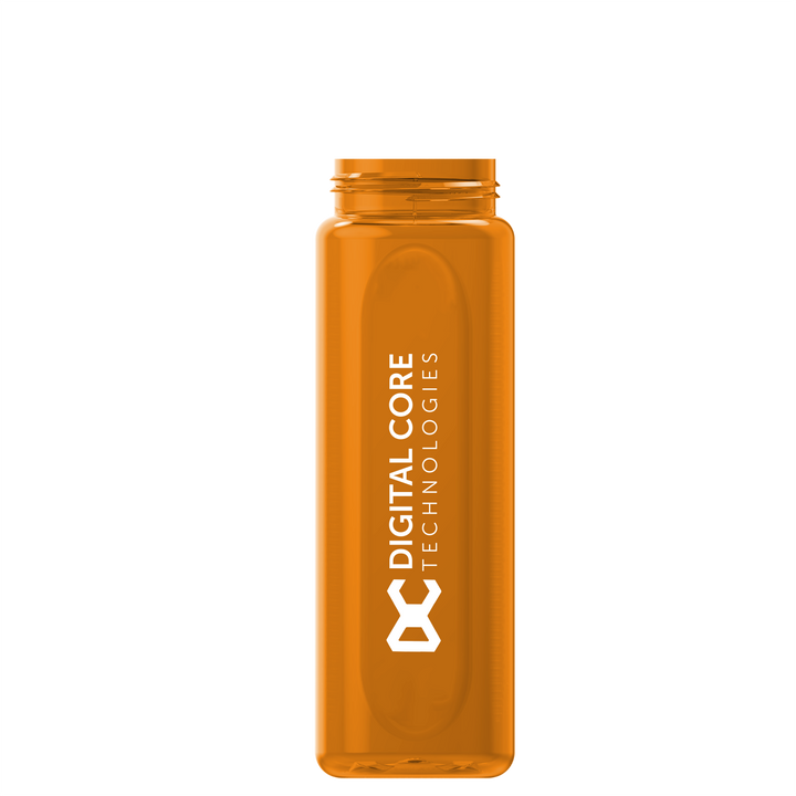 Garyline® Boss Embossed RPET Bottle with Flip-Straw, Swivel Handle Lid - 26 oz.