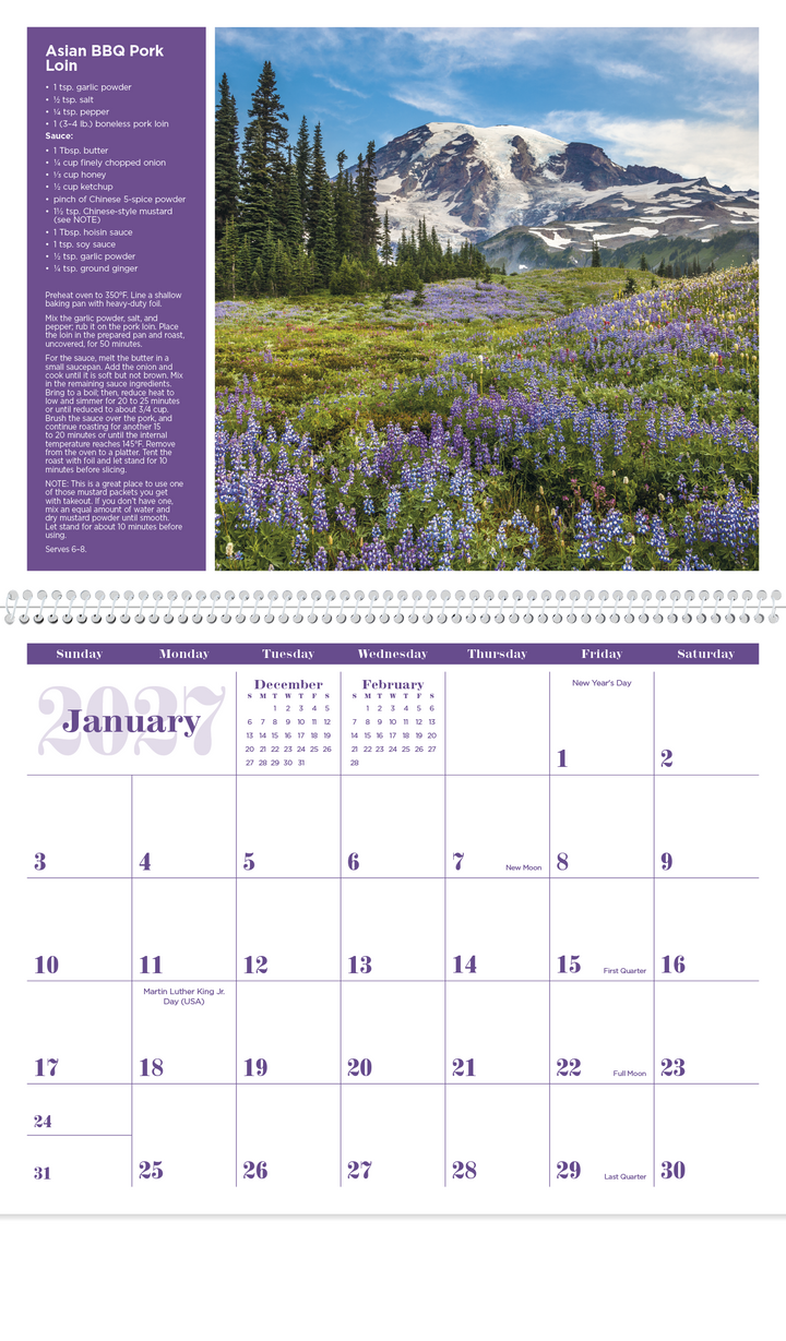 Triumph® Calendars America the Beautiful with Recipes Calendar