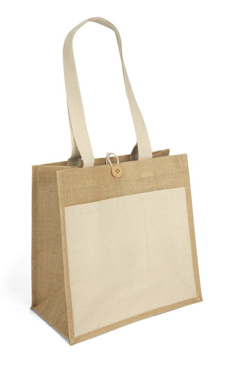 Izzy™- Jute Tote - Screen Print