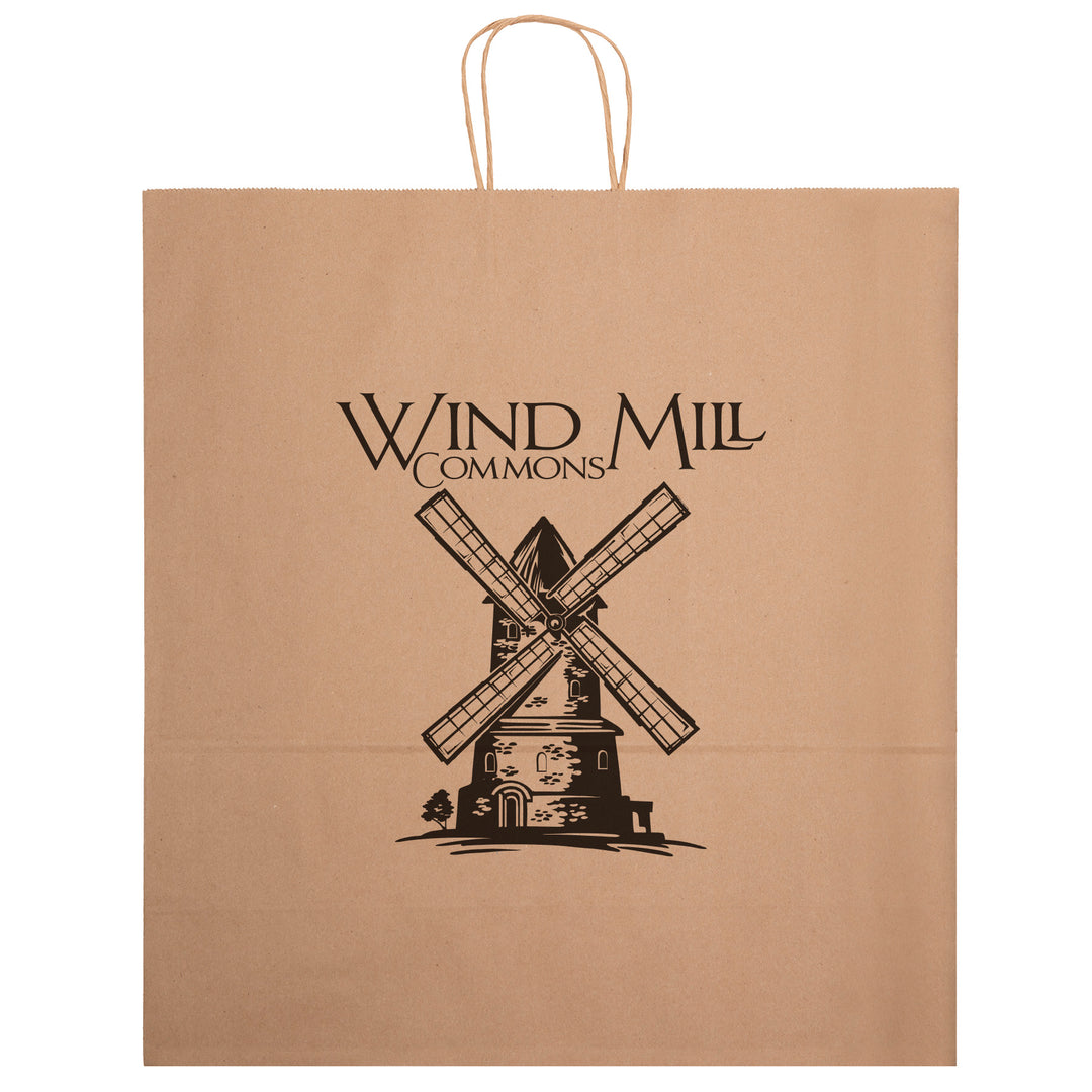 Eco Duke - Kraft-Brown Shopper - Flexo Ink Print