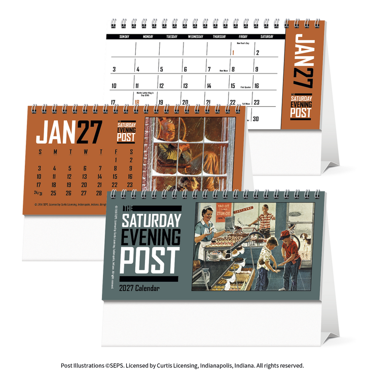 Triumph® Calendars  The Saturday Evening Post Desk Calendar