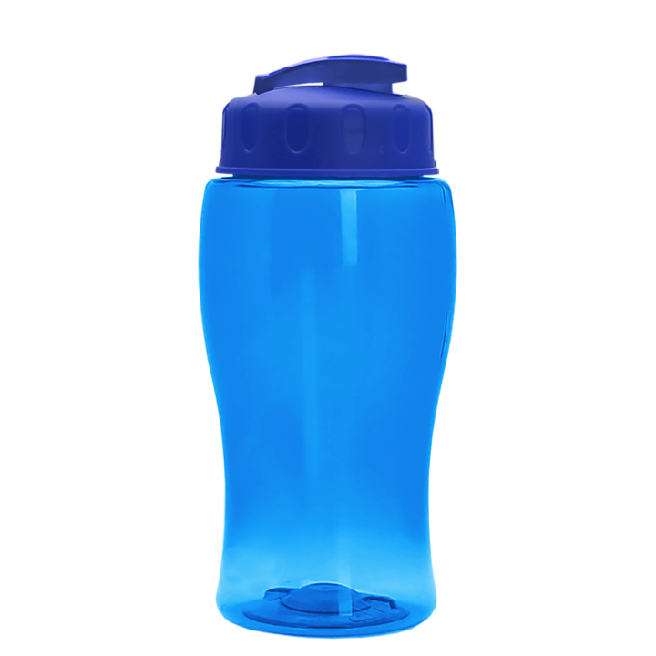 Poly-Pure Jr. - 18 oz. Transparent Bottle with USA Flip