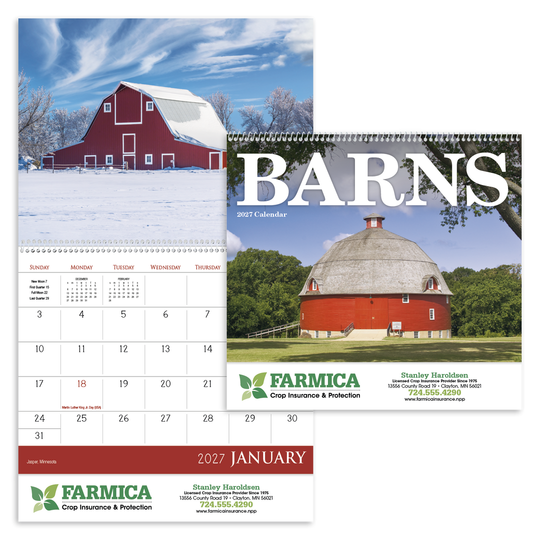 Triumph® Calendars Barns Calendar