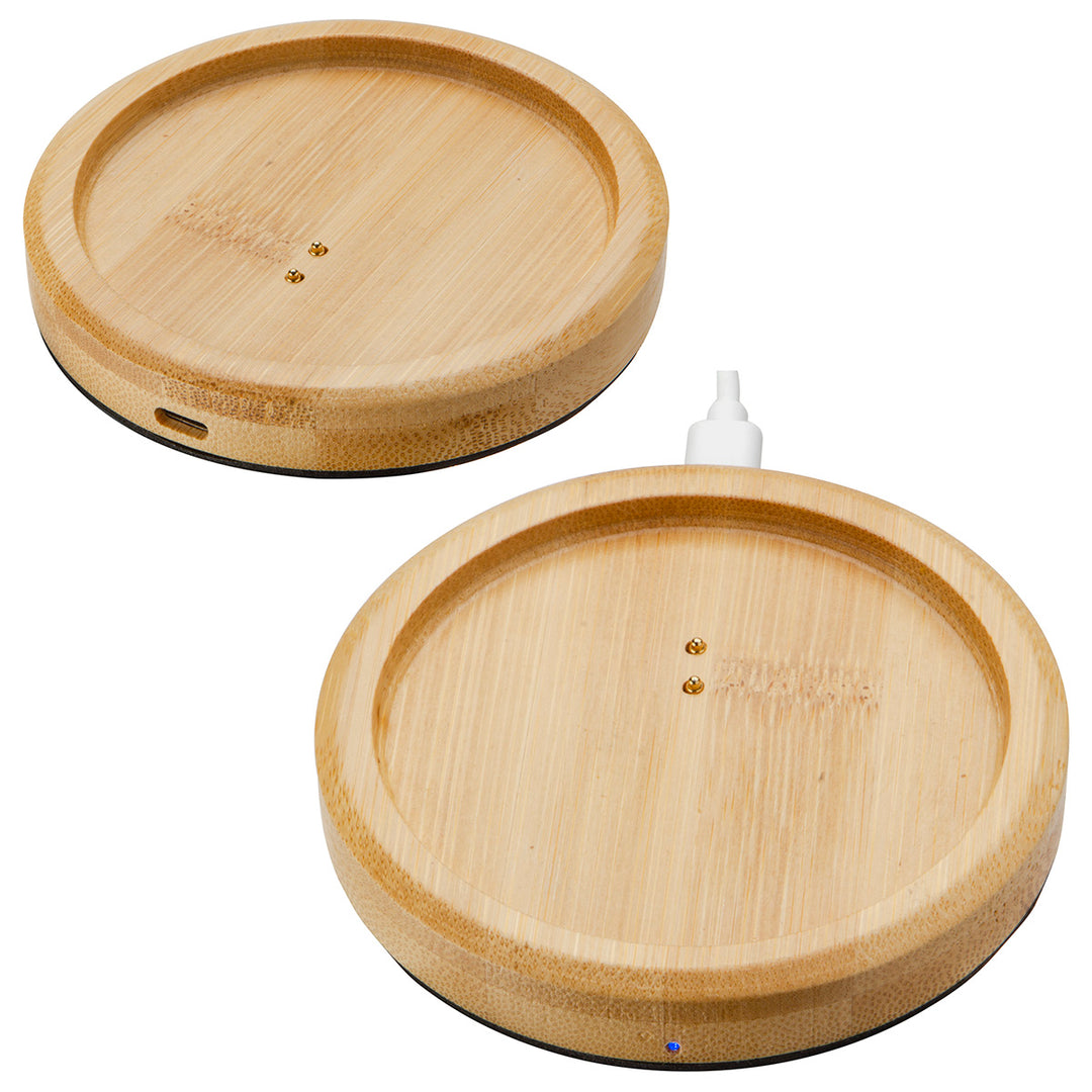Bamboo Mug Warmer with 8 oz Ceramic Mug