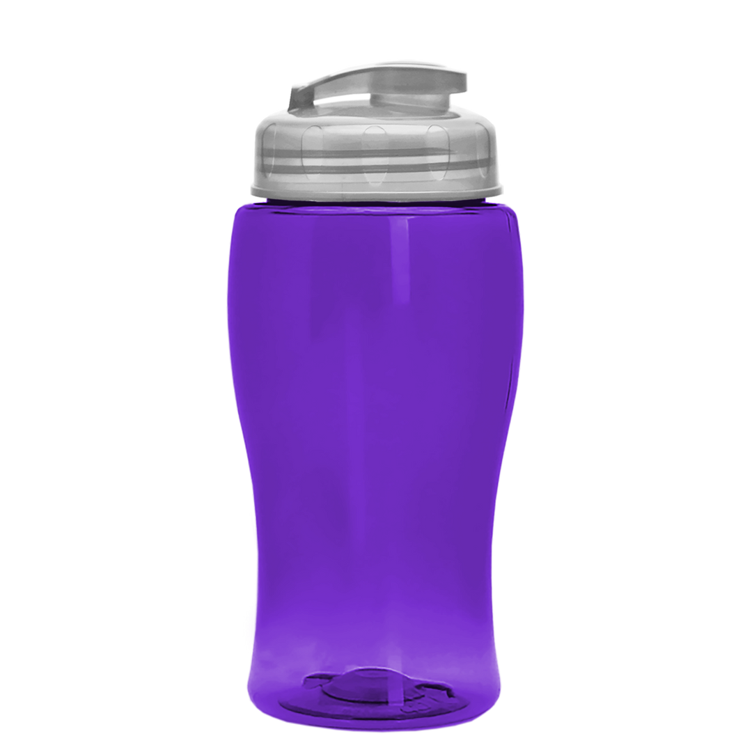 Poly-Pure Jr. - 18 oz. Transparent Bottle with USA Flip
