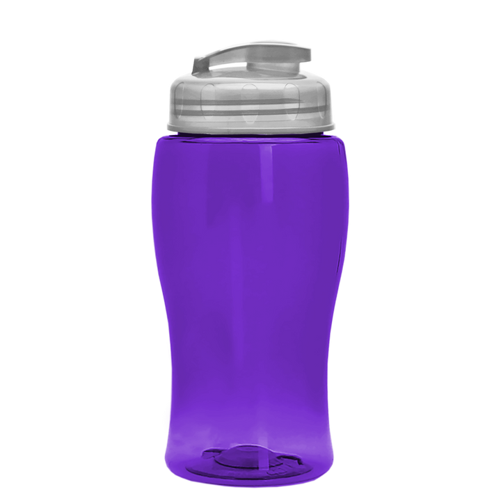 Poly-Pure Jr. - 18 oz. Transparent Bottle with USA Flip