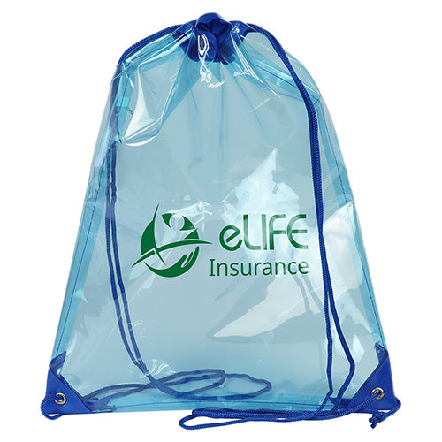 Diamond Clear TPU Drawstring Bag