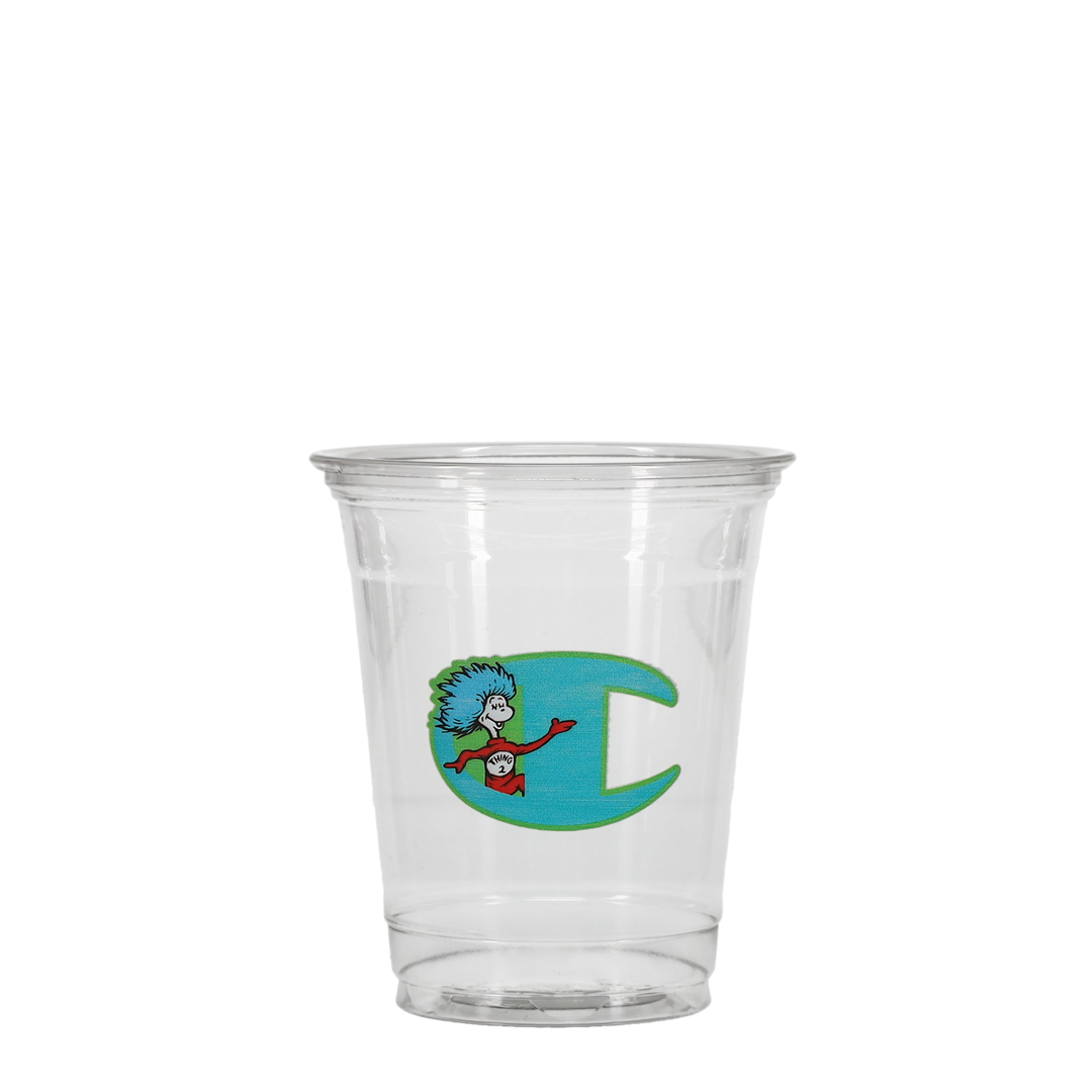12/14 oz Soft Sided Plastic Cup Clear Digital Print