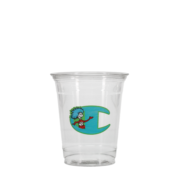 12/14 oz Soft Sided Plastic Cup Clear Digital Print