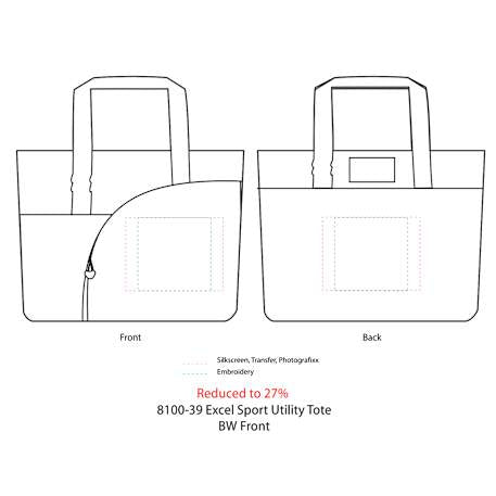 Excel Sport Zippered Utility Business Tote