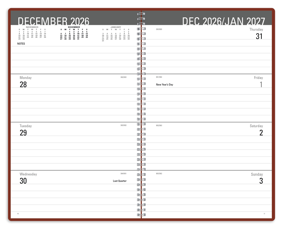 Triumph® Calendars Classic Weekly Desk Planner