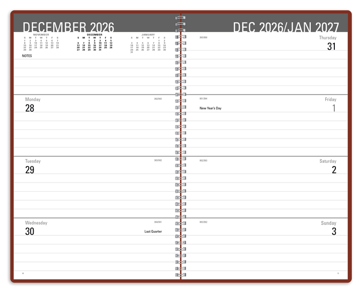 Triumph® Calendars Classic Weekly Desk Planner