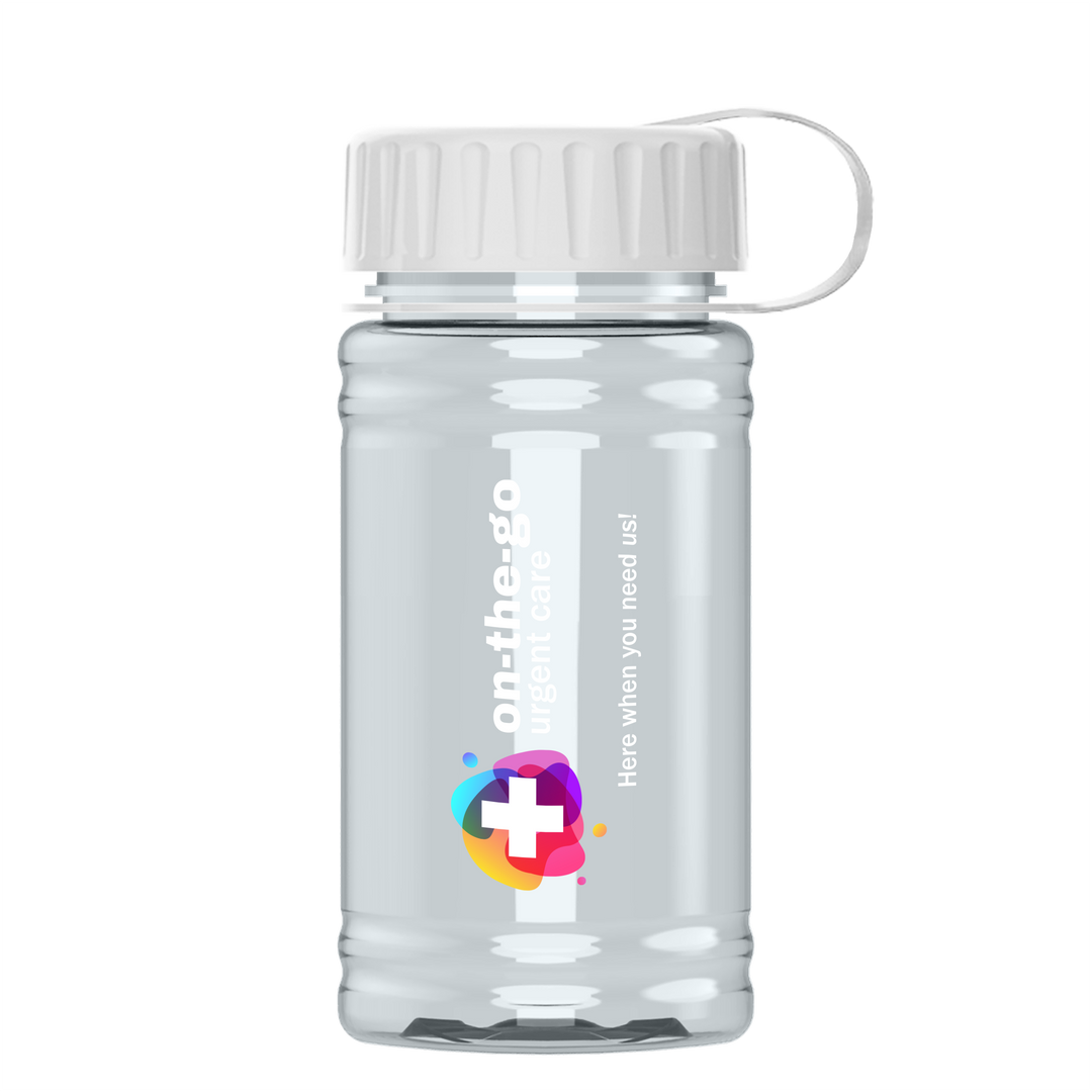 Mini RPET Bottle with Tethered Lid - 16 oz.