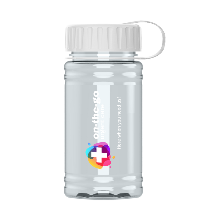 Mini RPET Bottle with Tethered Lid - 16 oz.