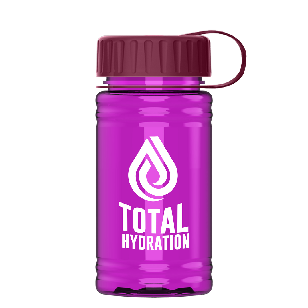 Mini RPET Bottle with Tethered Lid - 16 oz.