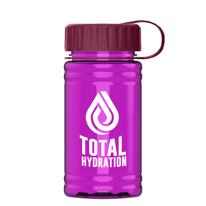 Mini RPET Bottle with Tethered Lid - 16 oz.