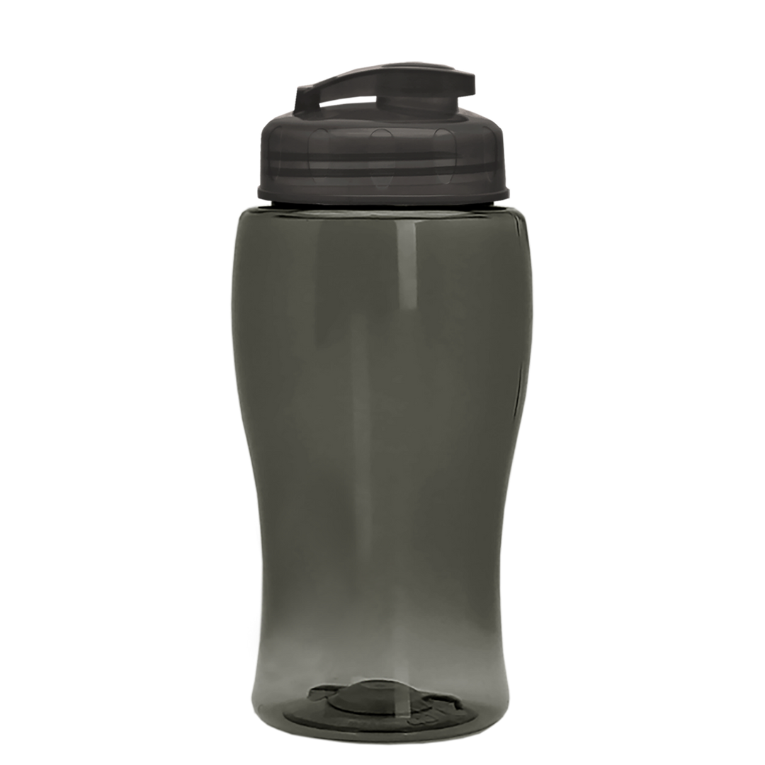 Poly-Pure Jr. - 18 oz. Transparent Bottle with USA Flip