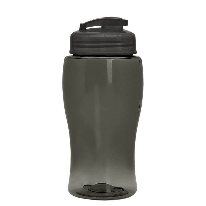 Poly-Pure Jr. - 18 oz. Transparent Bottle with USA Flip