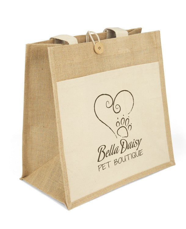 Izzy™- Jute Tote - Screen Print