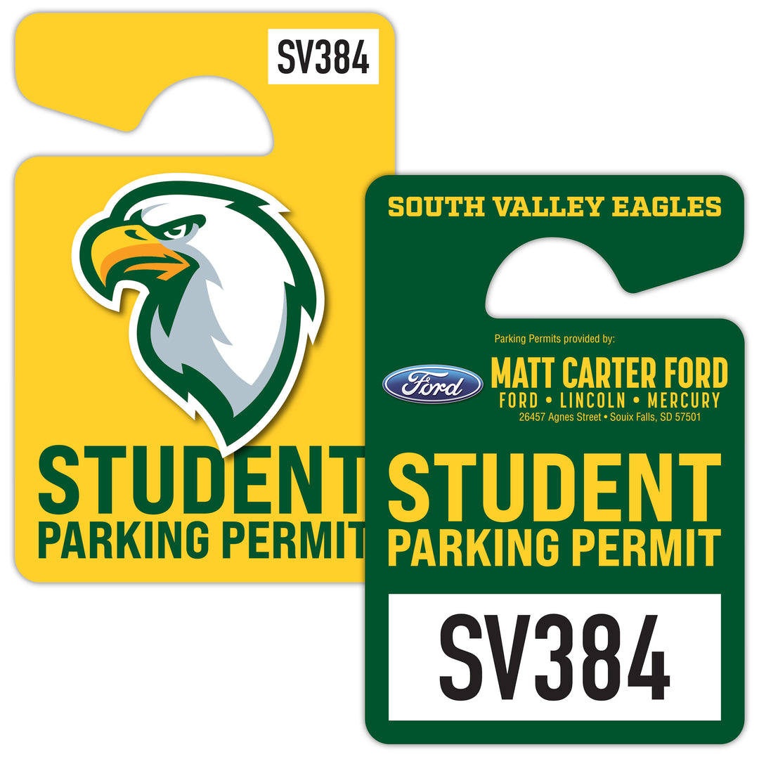 Plastic Hang Tag / Parking Permit- 3x4.5 - UV Coated (1S)