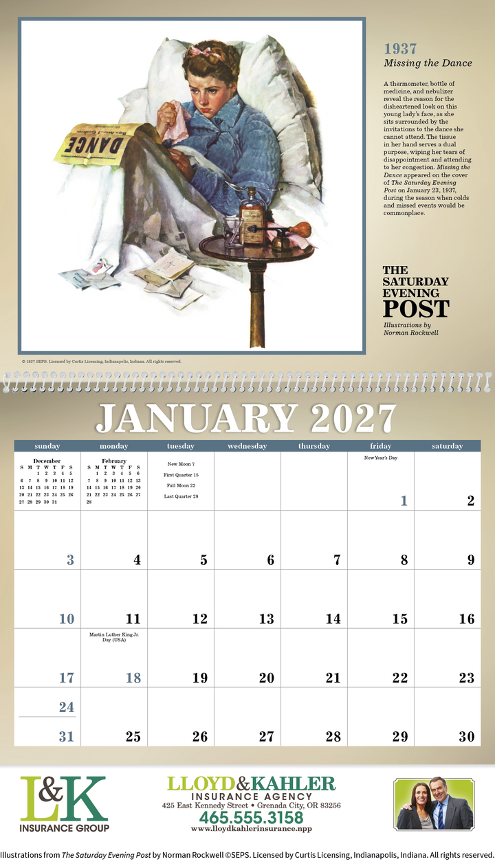 Triumph® Calendars The Saturday Evening Post Illustrations by Norman Rockwell Calendar