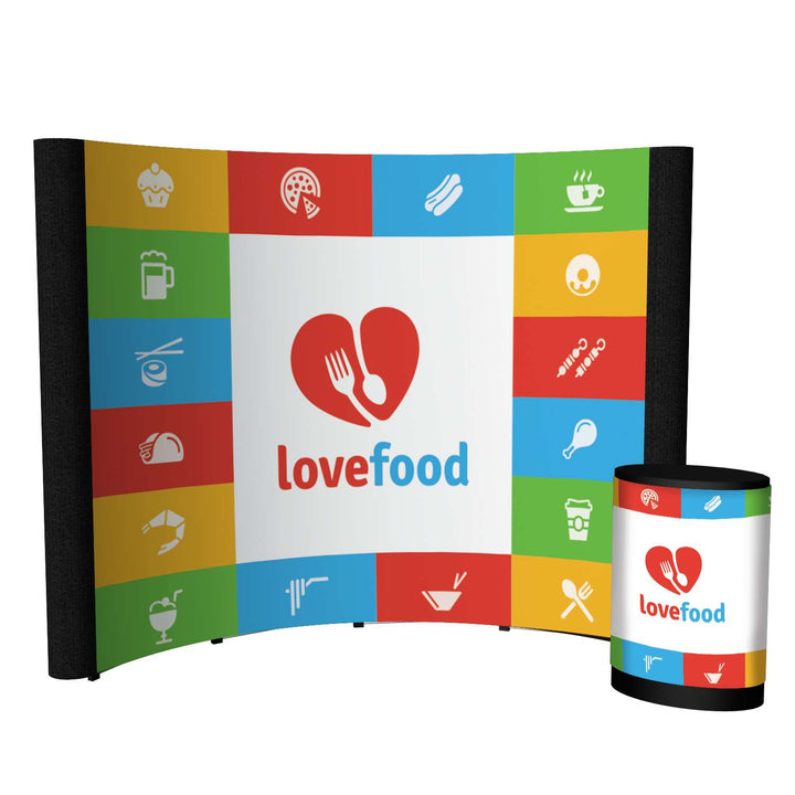 10' Echo Pop-Up Display Kit (Mural with Fabric Ends)