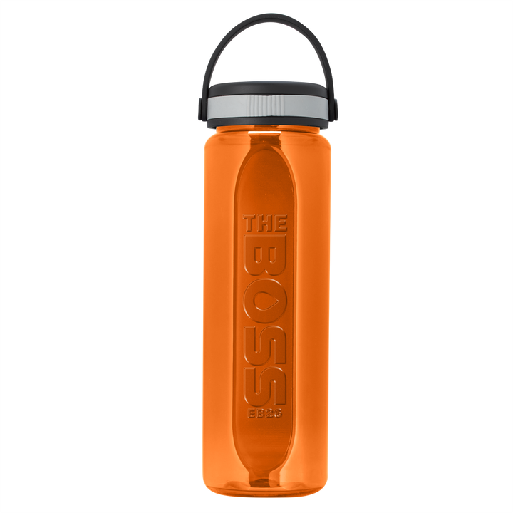 Boss Embossed RPET Bottle with Grip Lid - 26 oz.