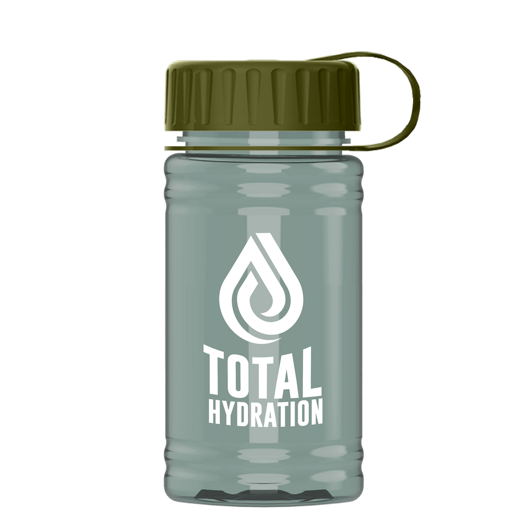 Mini RPET Bottle with Tethered Lid - 16 oz.