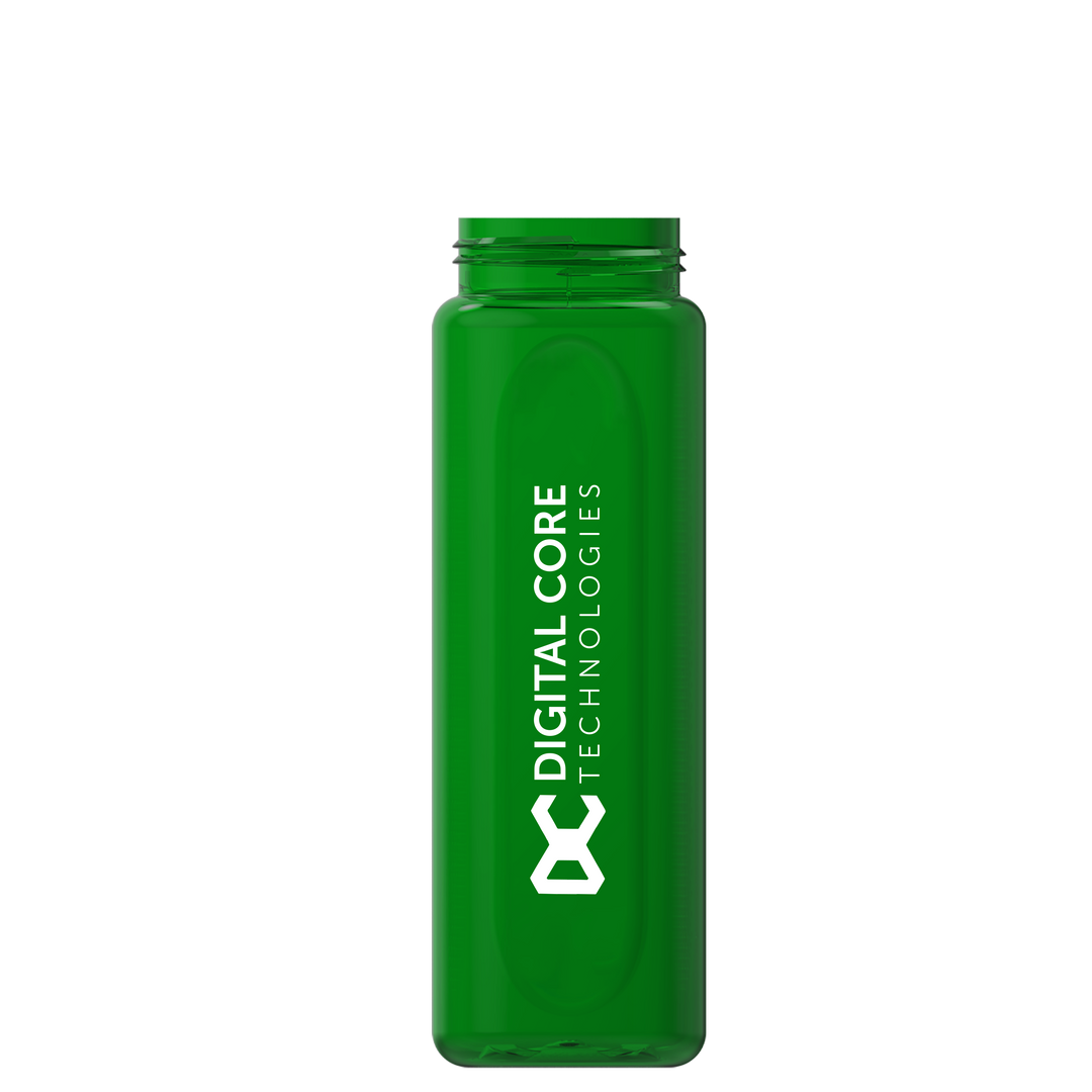 Garyline® Boss Embossed RPET Bottle with Flip-Straw, Swivel Handle Lid - 26 oz.