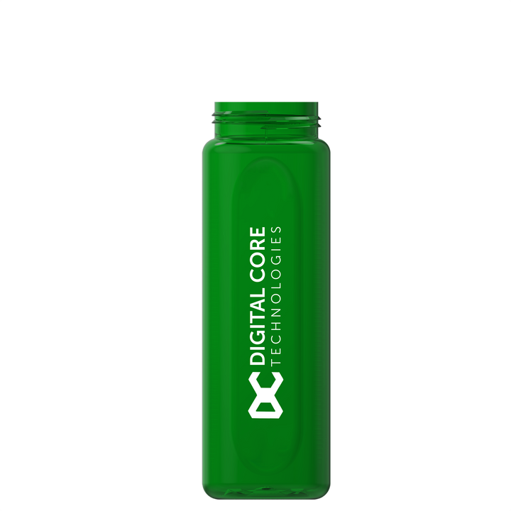 Garyline® Boss Embossed RPET Bottle with Flip-Straw, Swivel Handle Lid - 26 oz.