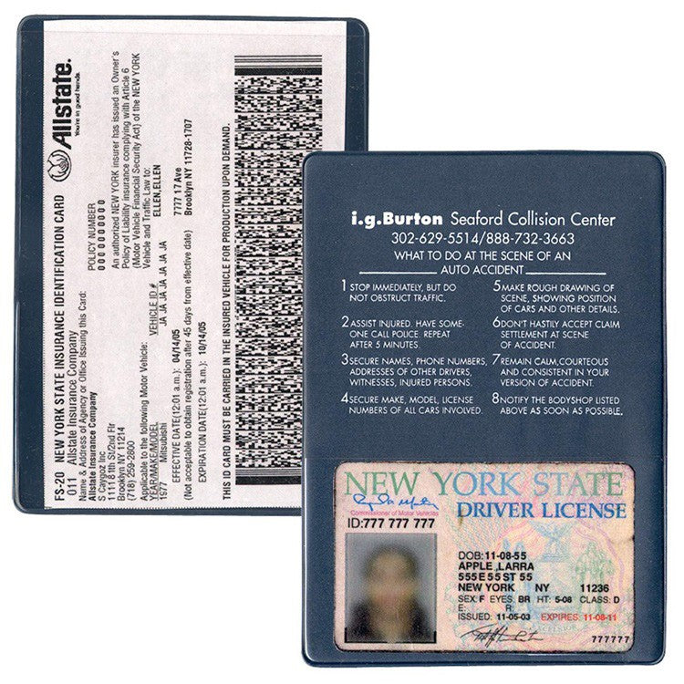 Insurance Card Holder(with extra pocket)