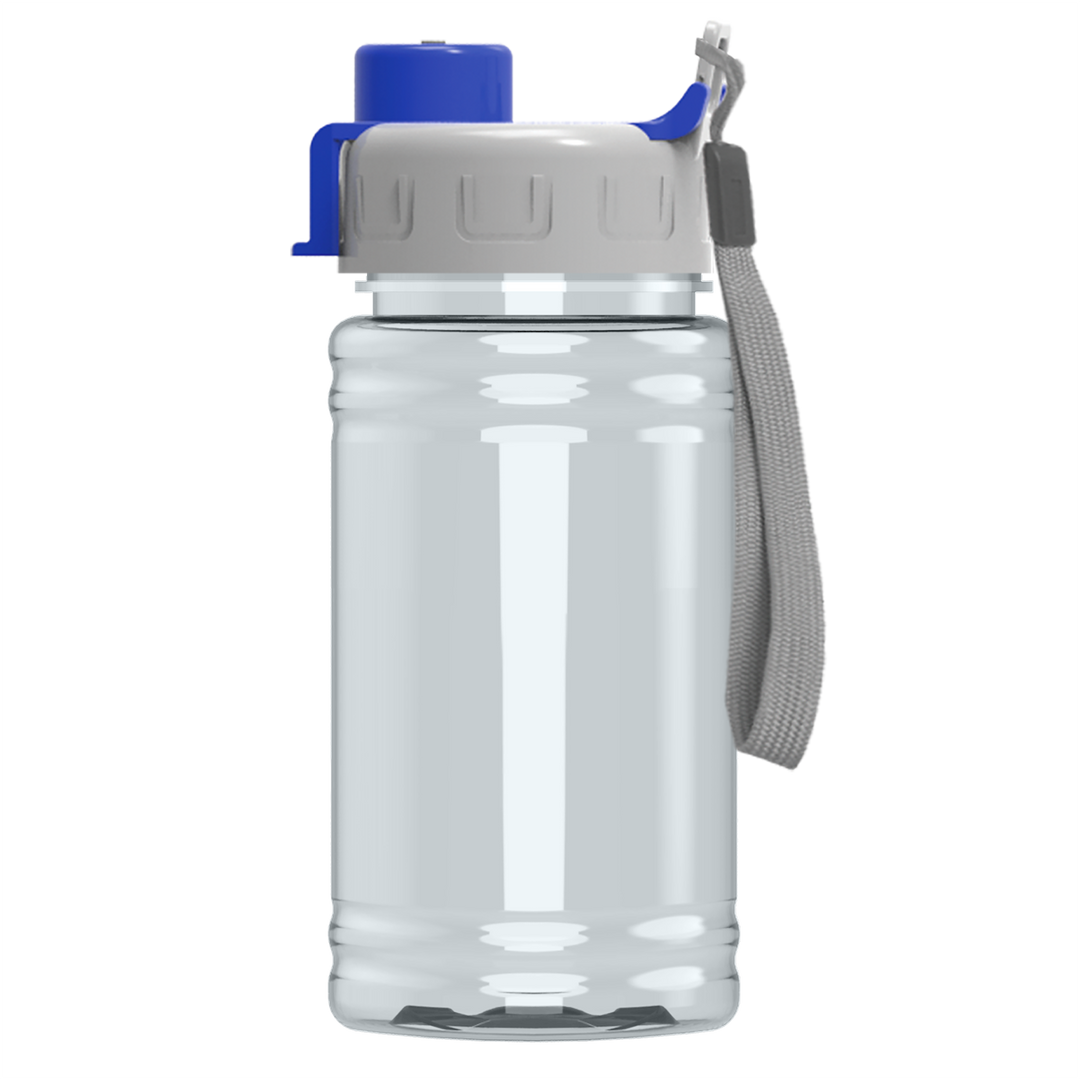 Mini RPET Bottle with Quick-Snap Lid - 16 oz.
