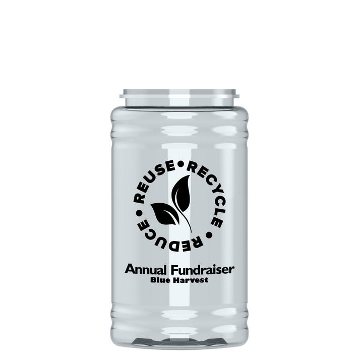 Mini RPET Bottle with Quick-Snap Lid - 16 oz.