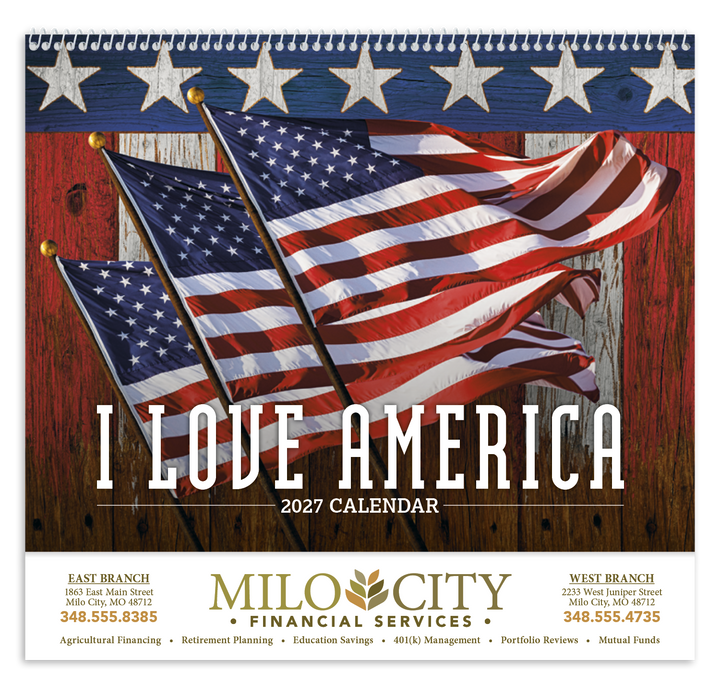 Triumph® Calendars I Love America Calendar
