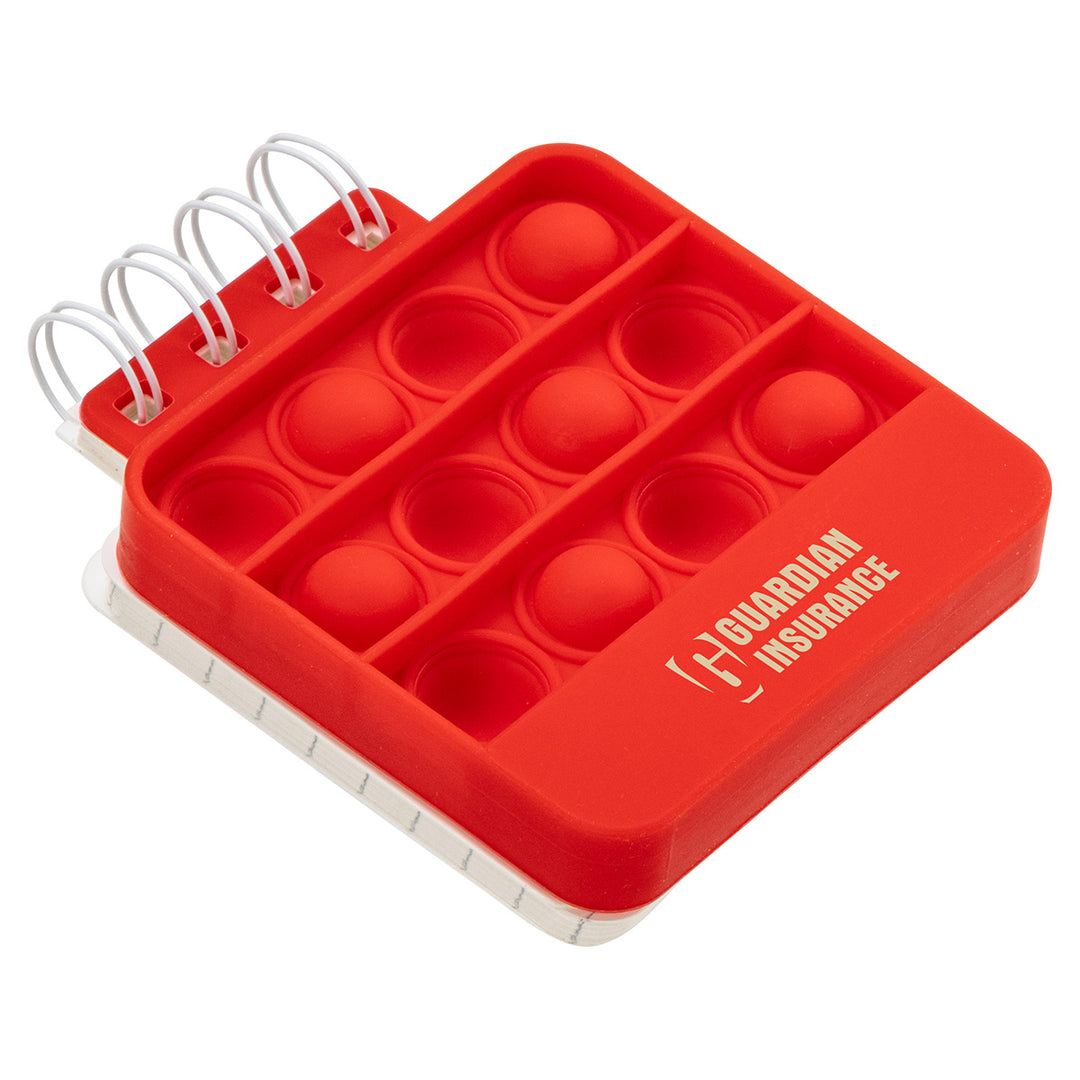 Square Spiral Notebook Push Pop