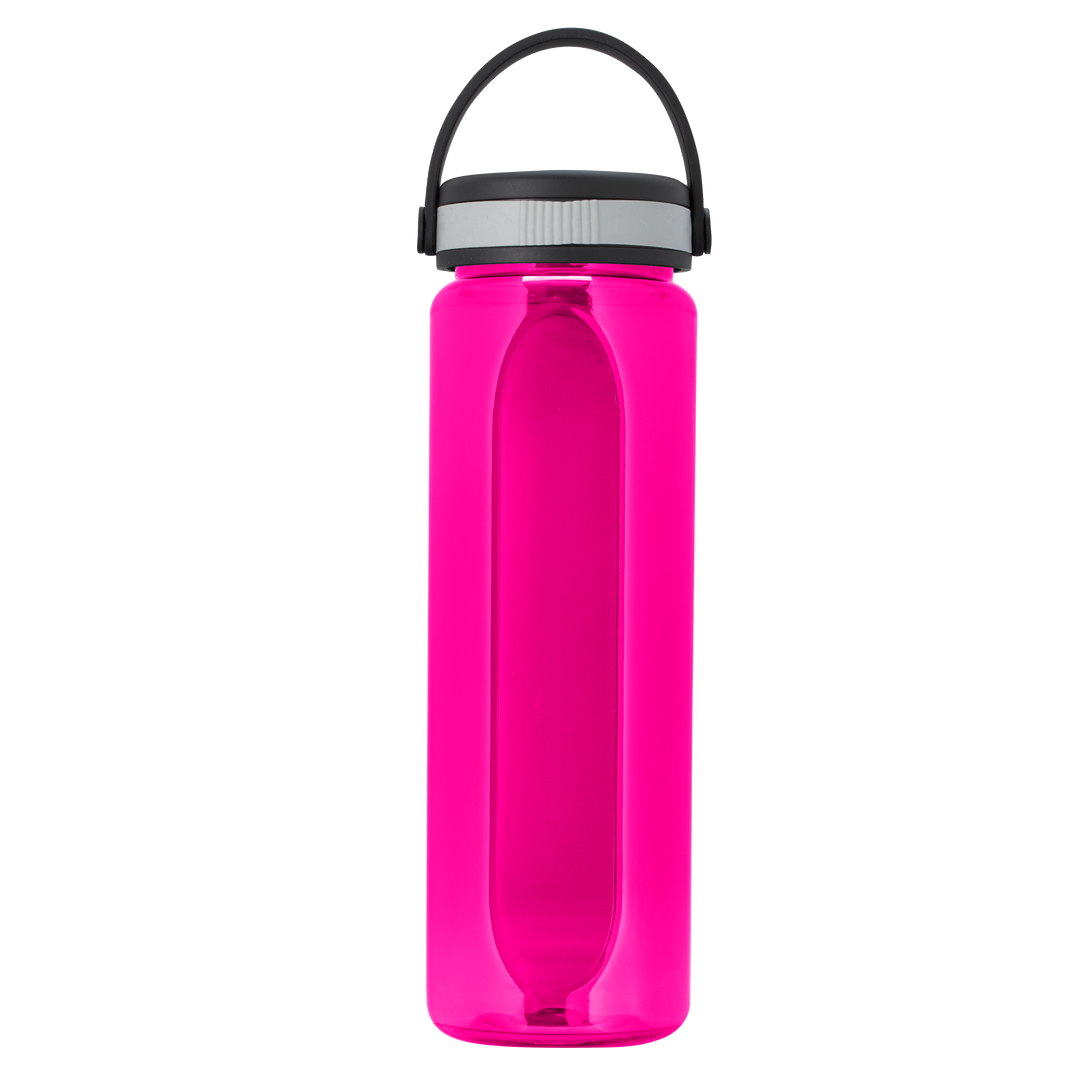 Boss Embossed RPET Bottle with Grip Lid - 26 oz.