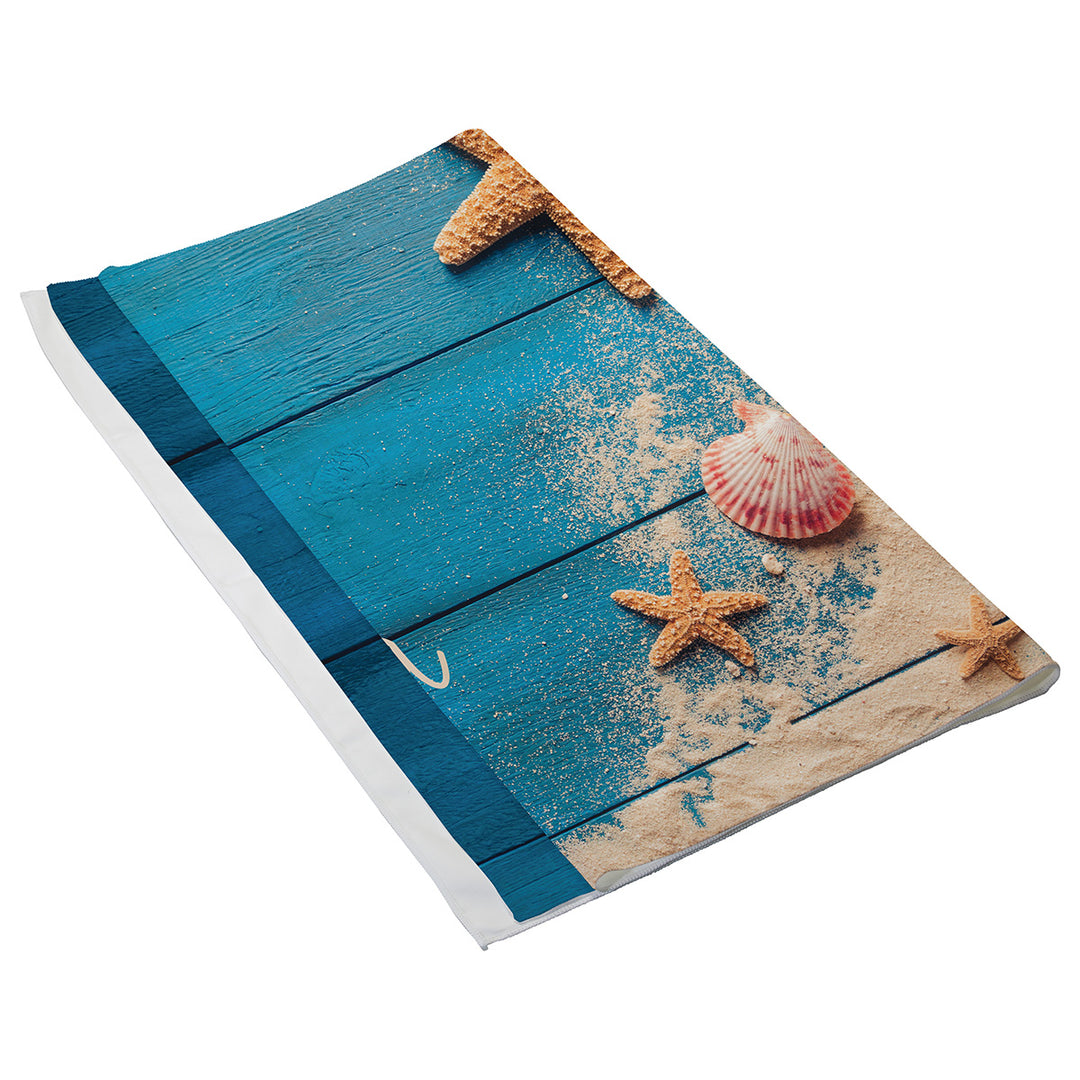 Boardwalk 30" x 60" Microfiber Beach Blanket/Towel- Full-Color