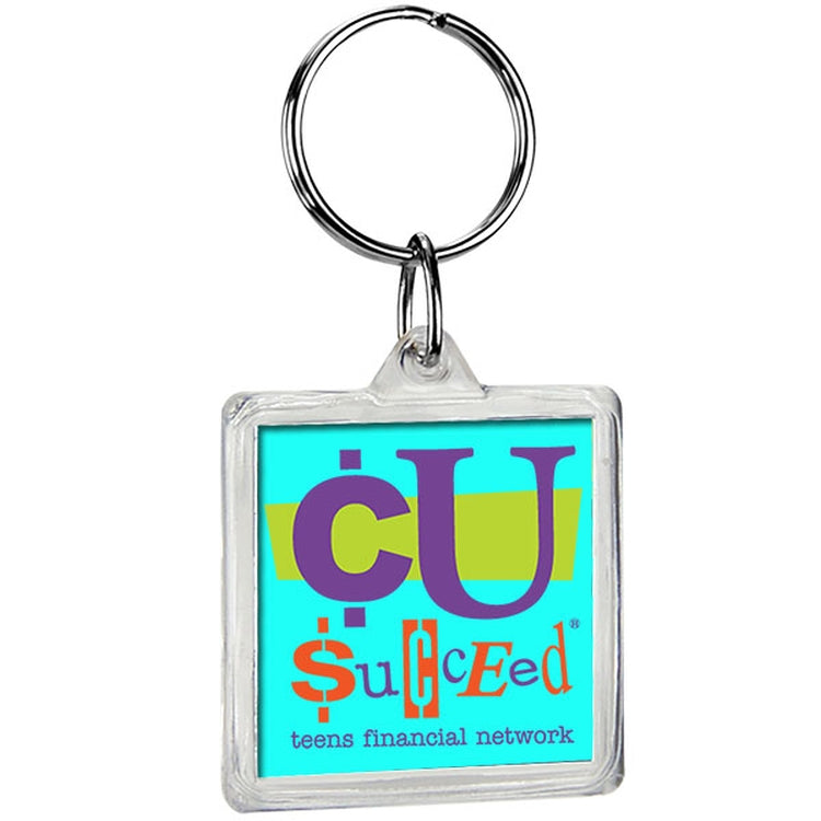 Square Crystal Key Tag – RushKing