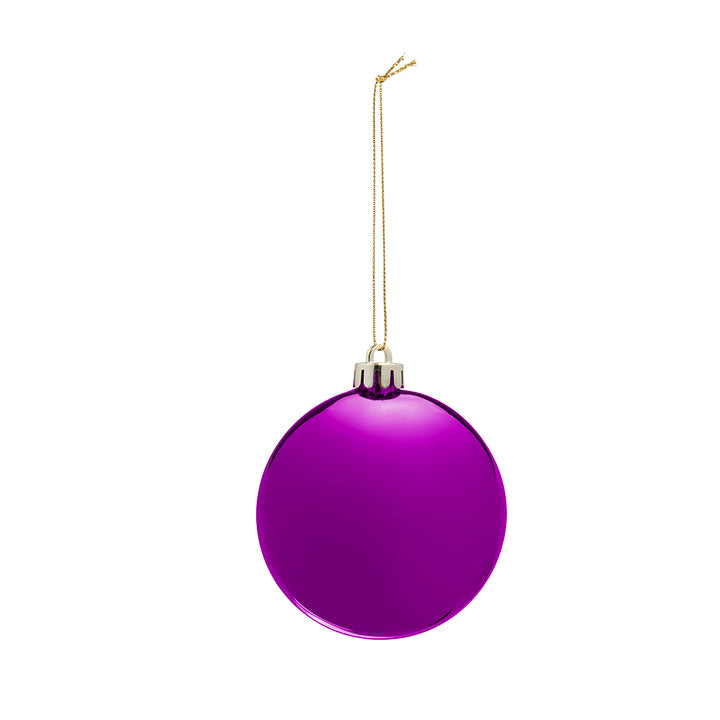 Chrome Round Disk Ornament
