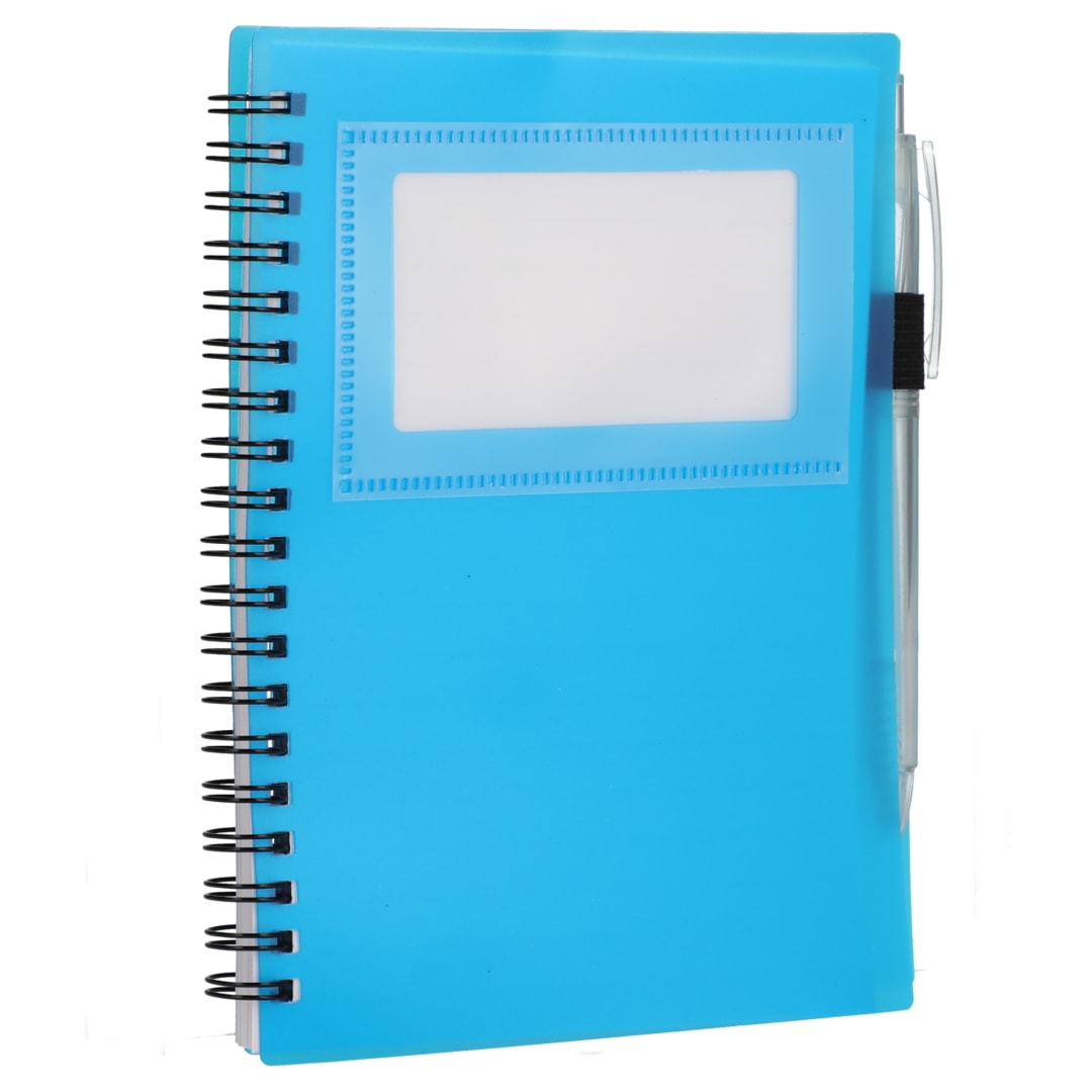 FSC® Recycled 5" x 7" Star Spiral Notebook with Pe