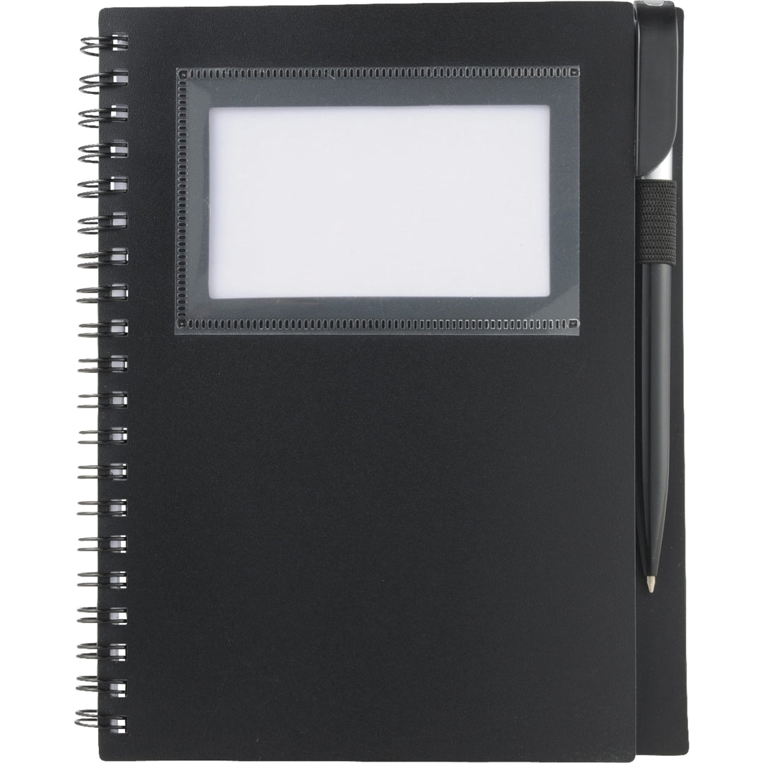 FSC® Mix 5.5" x 7" Star Spiral Notebook with Pen