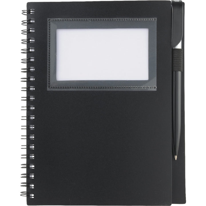 FSC® Mix 5.5" x 7" Star Spiral Notebook with Pen