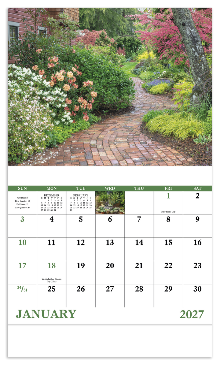 Good Value™ Garden Walk - Stapled Calendar