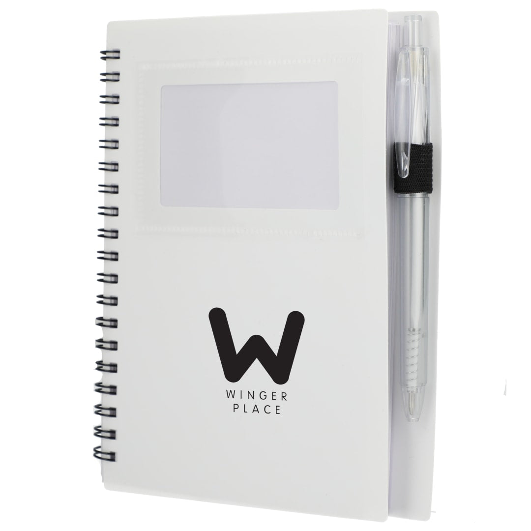 FSC® Recycled 5" x 7" Star Spiral Notebook with Pe