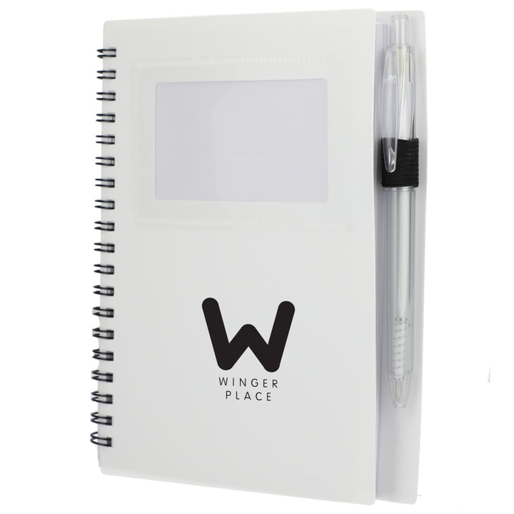 FSC® Recycled 5" x 7" Star Spiral Notebook with Pe