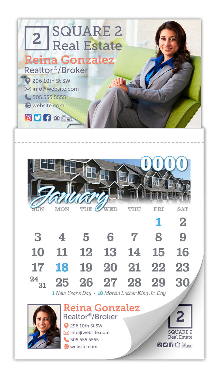 Magna-Cal Business Card Magnet Calendar - Custom 3.5x6.25