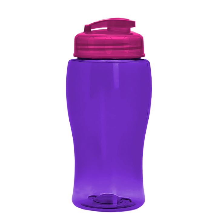 Poly-Pure Jr. - 18 oz. Transparent Bottle with USA Flip