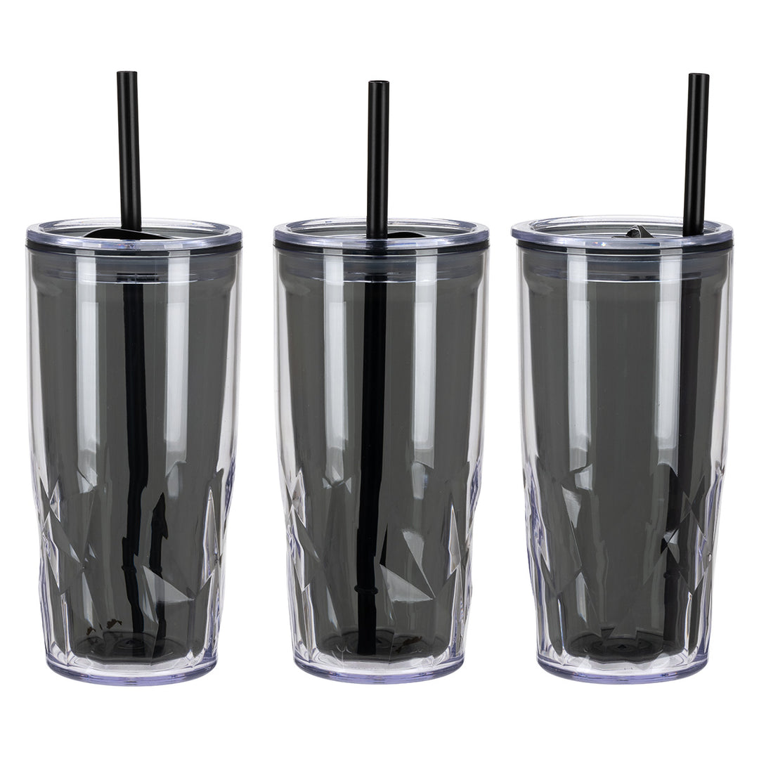 Luster 16 oz 2-in-1 Recycled Acrylic Straw Tumbler