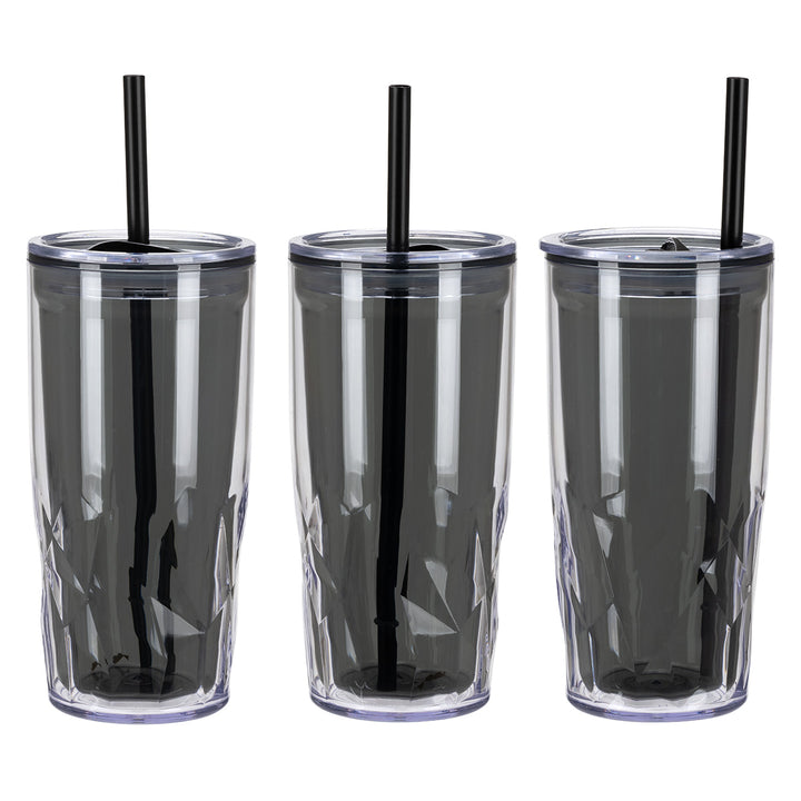 Luster 16 oz 2-in-1 Recycled Acrylic Straw Tumbler